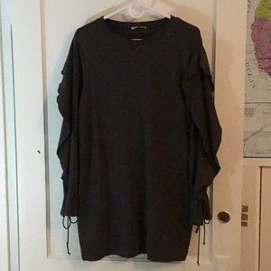 Grey tunic sweatshirt